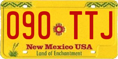 NM license plate 090TTJ