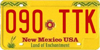 NM license plate 090TTK