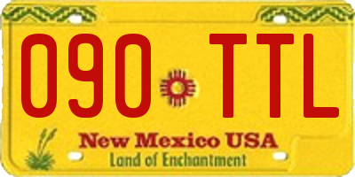 NM license plate 090TTL
