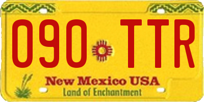 NM license plate 090TTR