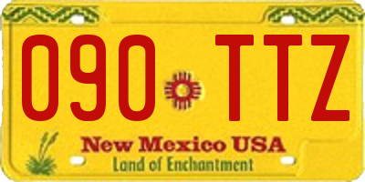 NM license plate 090TTZ