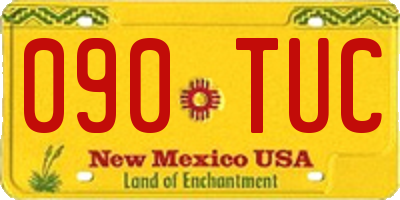 NM license plate 090TUC