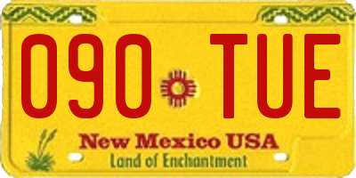 NM license plate 090TUE