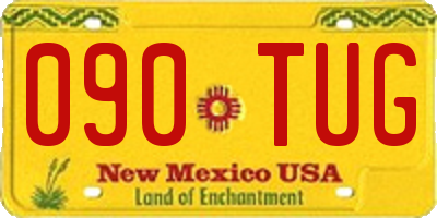 NM license plate 090TUG