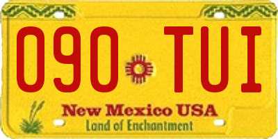 NM license plate 090TUI