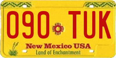 NM license plate 090TUK