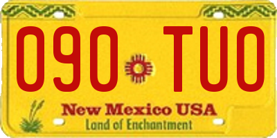 NM license plate 090TUO