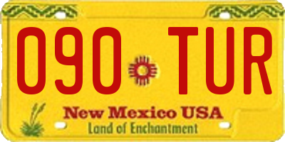 NM license plate 090TUR