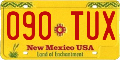 NM license plate 090TUX