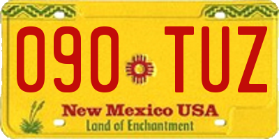 NM license plate 090TUZ