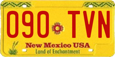 NM license plate 090TVN