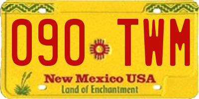 NM license plate 090TWM