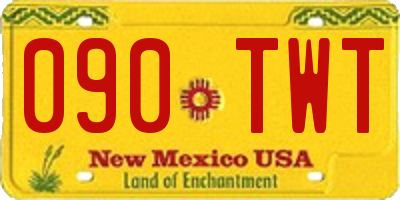 NM license plate 090TWT