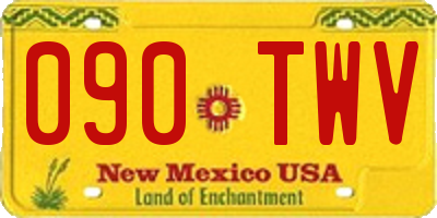 NM license plate 090TWV