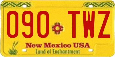 NM license plate 090TWZ
