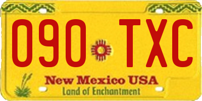 NM license plate 090TXC