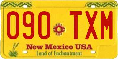 NM license plate 090TXM