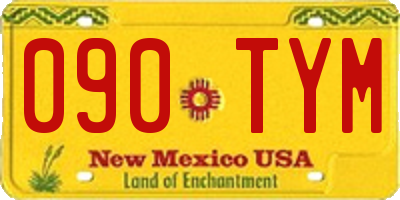 NM license plate 090TYM