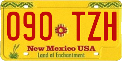 NM license plate 090TZH