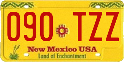 NM license plate 090TZZ