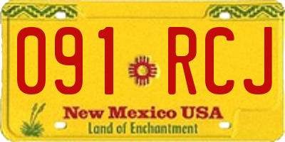 NM license plate 091RCJ