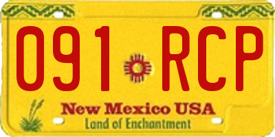 NM license plate 091RCP