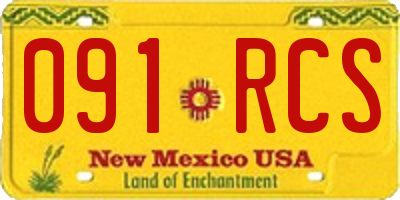 NM license plate 091RCS