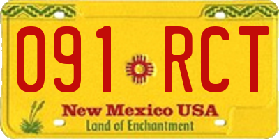 NM license plate 091RCT