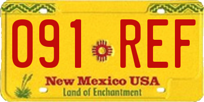 NM license plate 091REF
