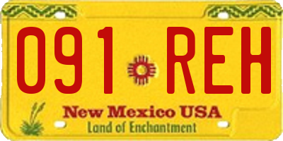 NM license plate 091REH