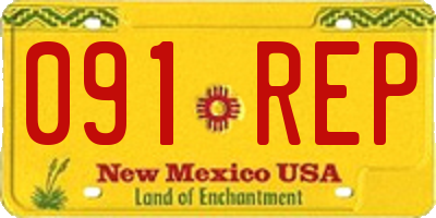 NM license plate 091REP