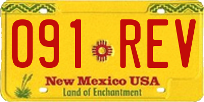NM license plate 091REV