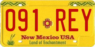 NM license plate 091REY