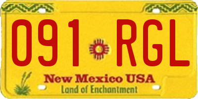 NM license plate 091RGL