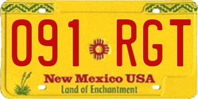 NM license plate 091RGT