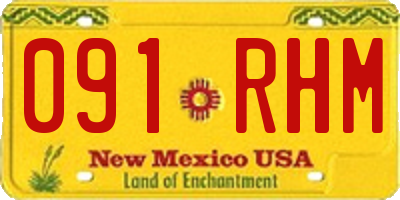 NM license plate 091RHM