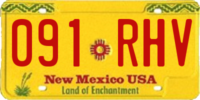 NM license plate 091RHV