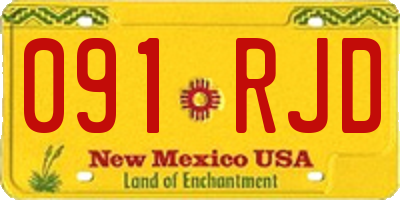 NM license plate 091RJD