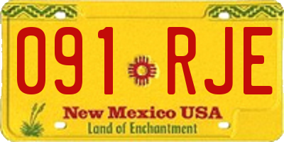 NM license plate 091RJE