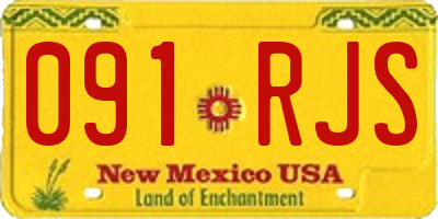 NM license plate 091RJS