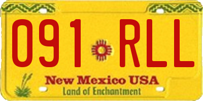 NM license plate 091RLL