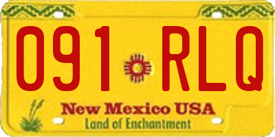 NM license plate 091RLQ