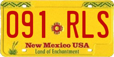 NM license plate 091RLS