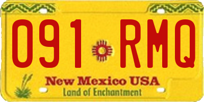NM license plate 091RMQ