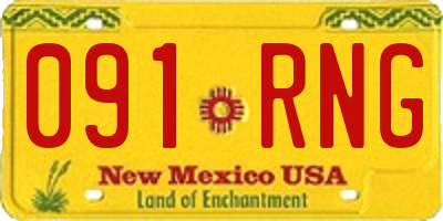 NM license plate 091RNG
