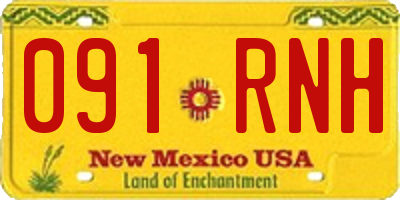 NM license plate 091RNH