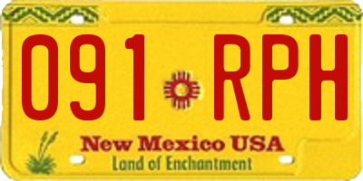 NM license plate 091RPH