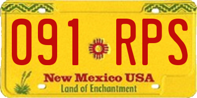 NM license plate 091RPS