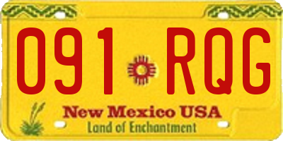 NM license plate 091RQG