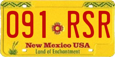 NM license plate 091RSR